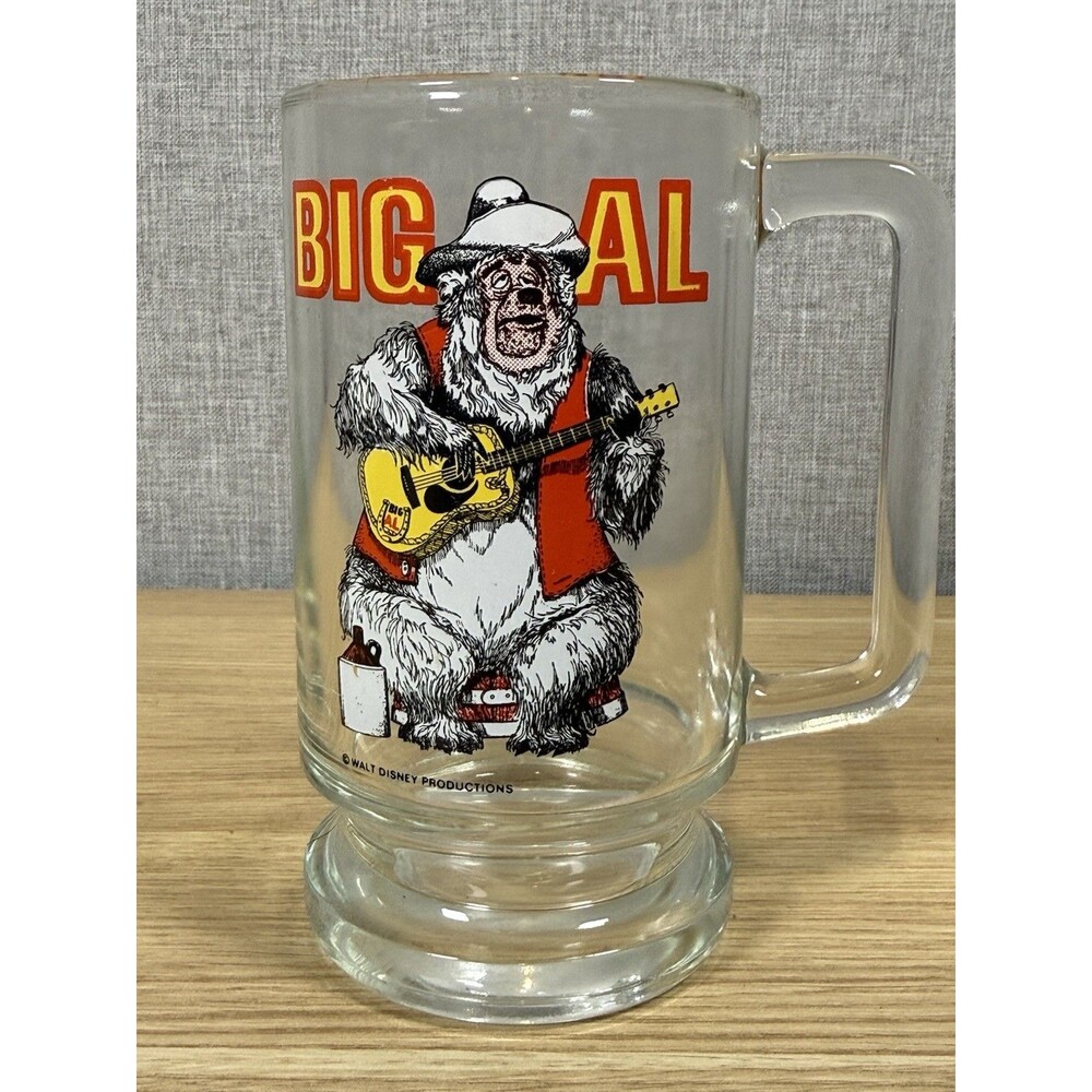 Vintage 1970's Walt Disney Country Bear Jamboree Beer Stein Big Al Mug/Glass